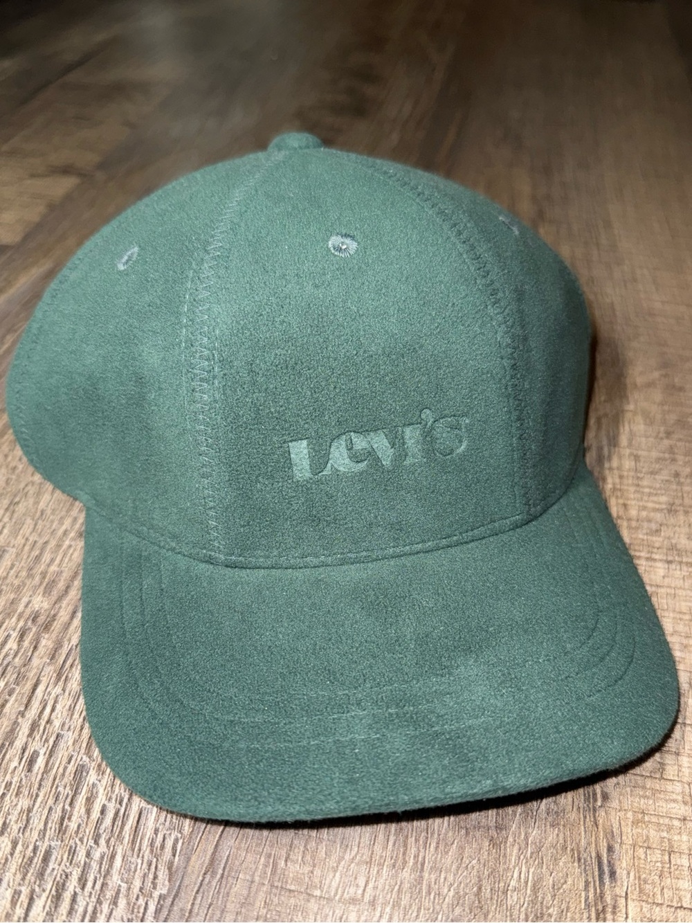 Levi's Dark Green Suede Baseball Cap Men’s or Women